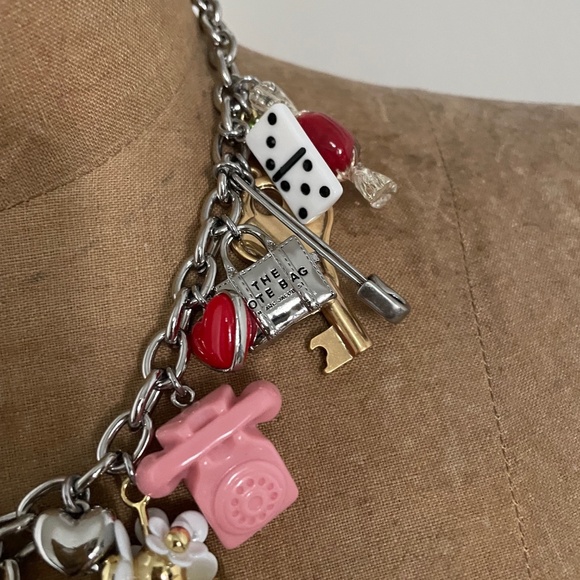 MARC JACOBS Silver 'The Sticker Charm Statement' Necklace - Picture 4 of 6